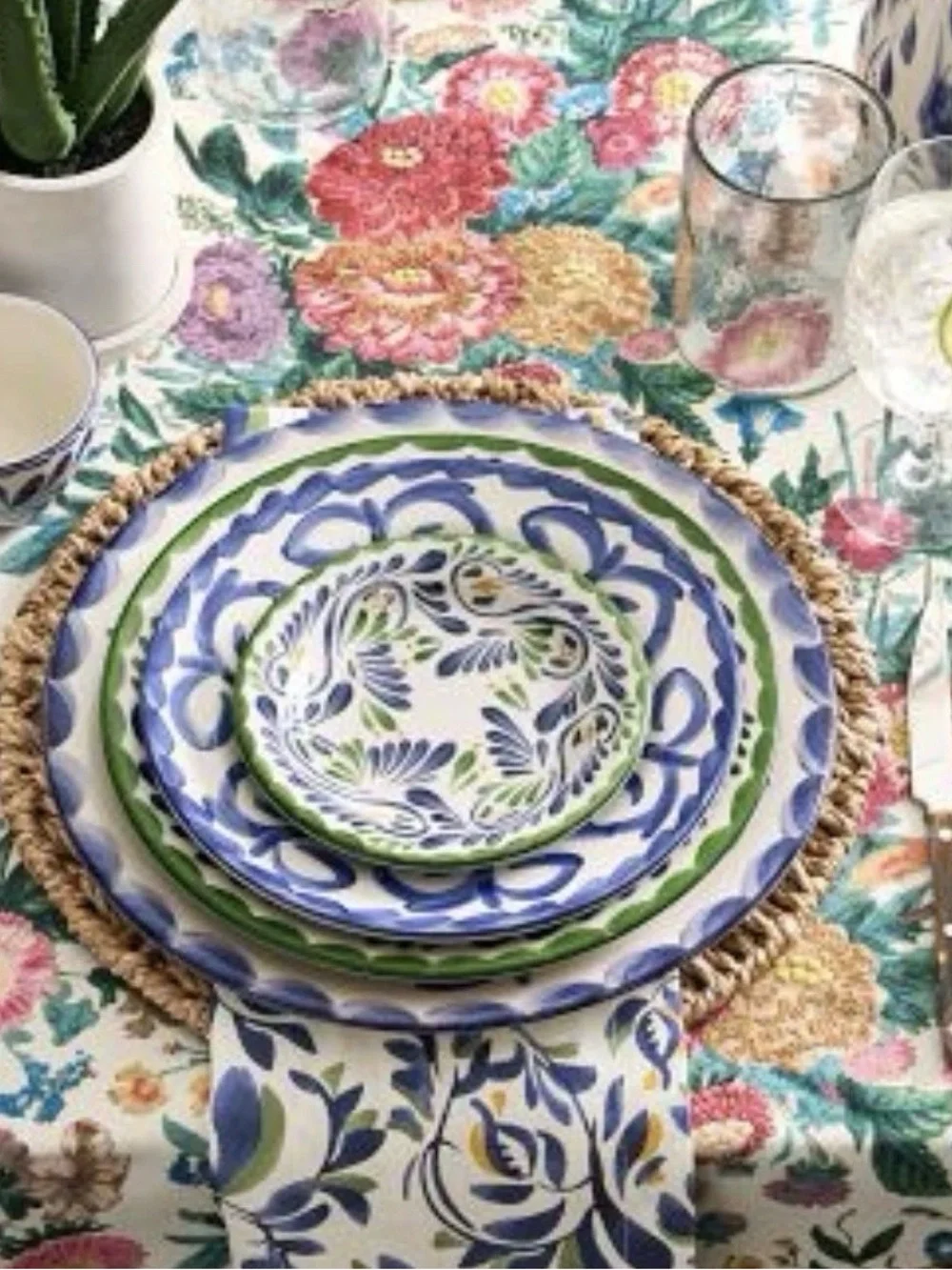 Pottery Barn Puebla Organic Cotton Napkins ~ ( Set of 4 )